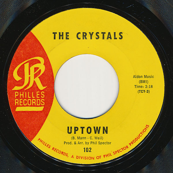 Accords et paroles Uptown The Crystals
