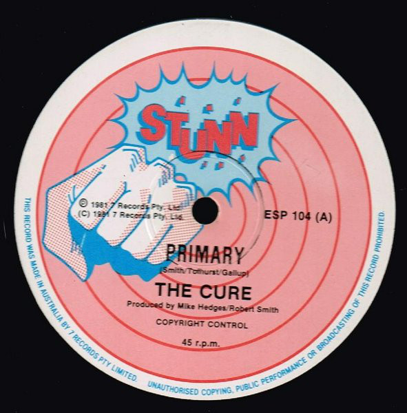 Accords et paroles Primary The Cure