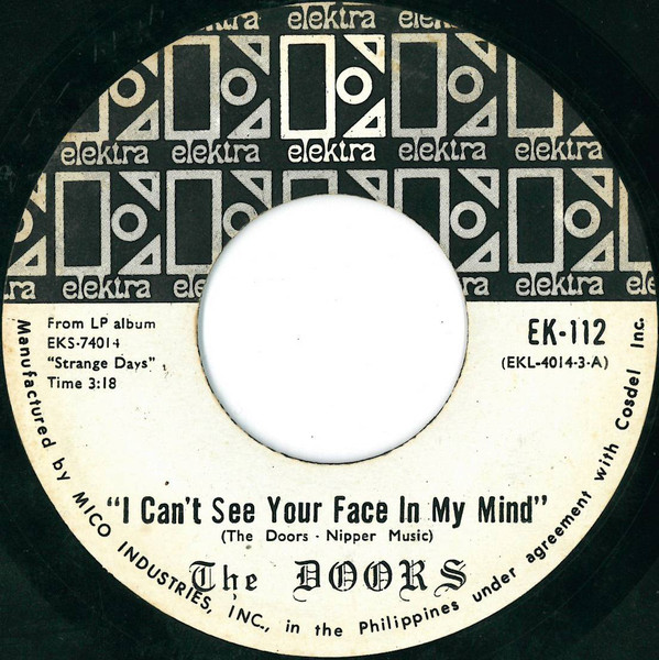 Accords et paroles I Can't See Your Face In My Mind The Doors