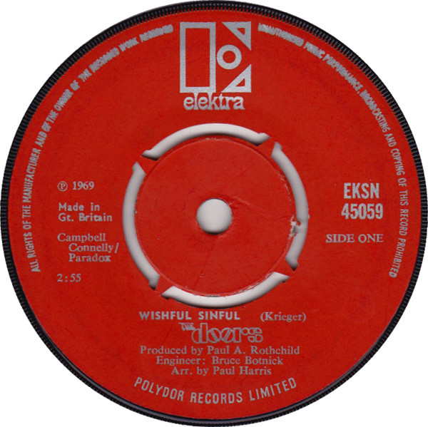 Accords et paroles Wishful Sinful The Doors