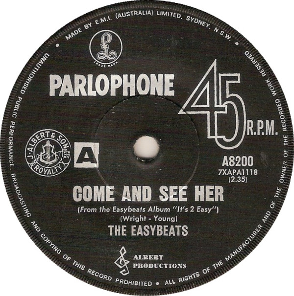 Accords et paroles I Can See The Easybeats