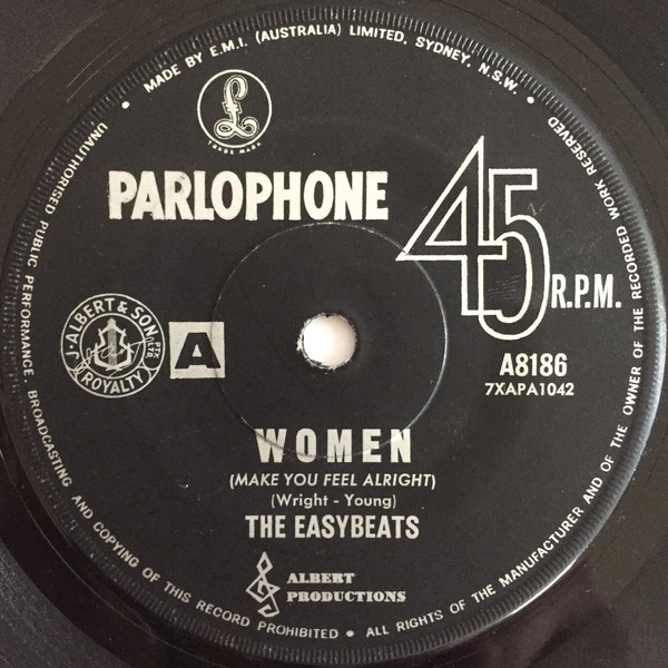 Accords et paroles Women Make You Feel Alright The Easybeats