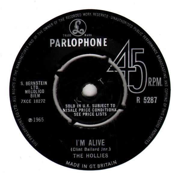 Accords et paroles I'm Alive The Hollies