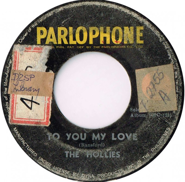 Accords et paroles To You My Love The Hollies