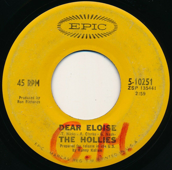 Accords et paroles When Your Lights Turned On The Hollies