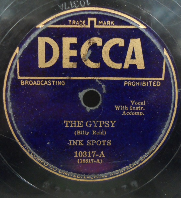 Accords et paroles The Gypsy The Ink Spots