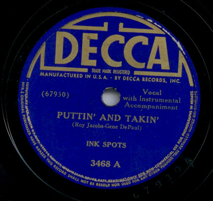 Accords et paroles Im Only Human The Ink Spots