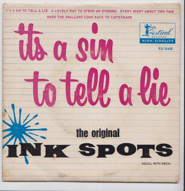 Accords et paroles Its A Sin To Tell A Lie The Ink Spots