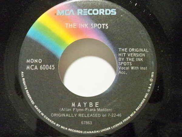 Accords et paroles Maybe The Ink Spots