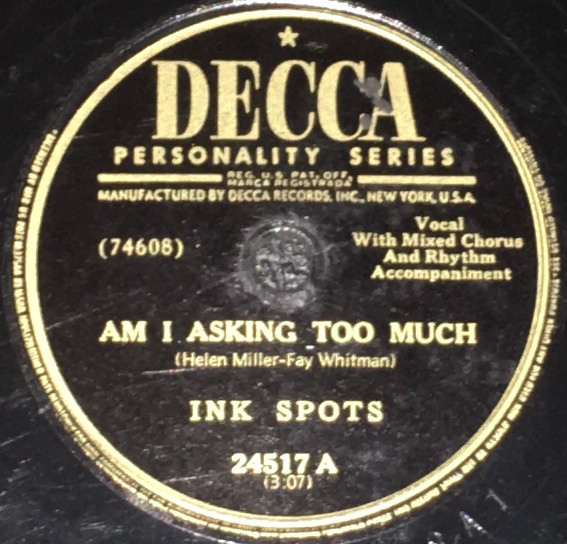 Accords et paroles Recess In Heaven The Ink Spots