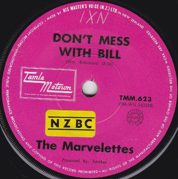 Accords et paroles Dont Mess With Bill The Marvelettes