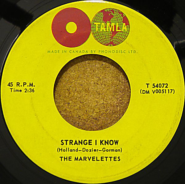Accords et paroles Strange I Know The Marvelettes