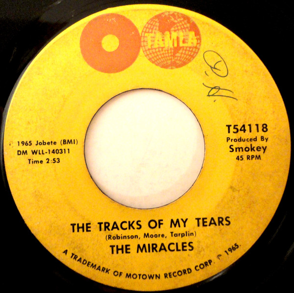 Accords et paroles The Tracks Of My Tears The Miracles