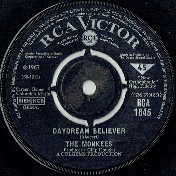 Accords et paroles Daydream Believer The Monkees