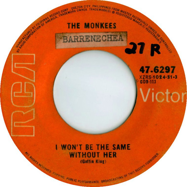 Accords et paroles I Wont Be The Same Without Her The Monkees