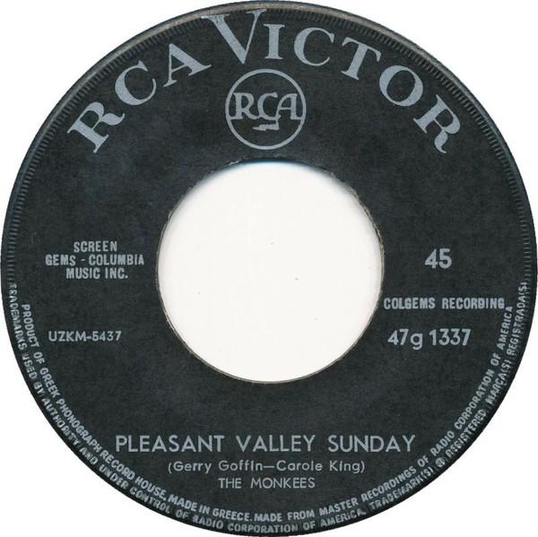 Accords et paroles Pleasant Valley Sunday The Monkees