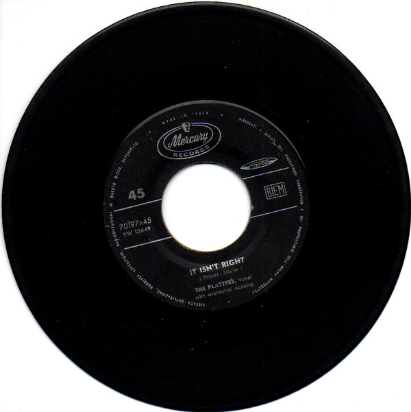 Accords et paroles You'll Never, Never Know The Platters