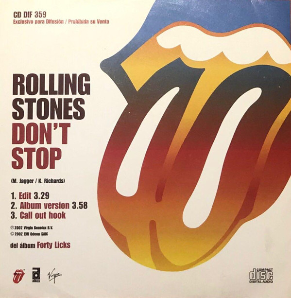 Accords et paroles Don't Stop The Rolling Stones
