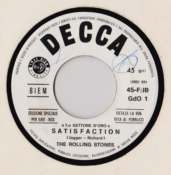 Accords et paroles Satisfaction The Rolling Stones