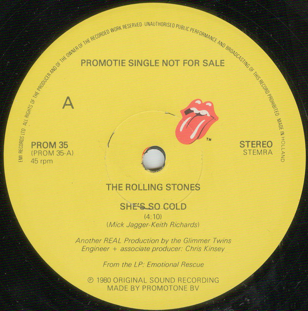 Accords et paroles She's So Cold The Rolling Stones
