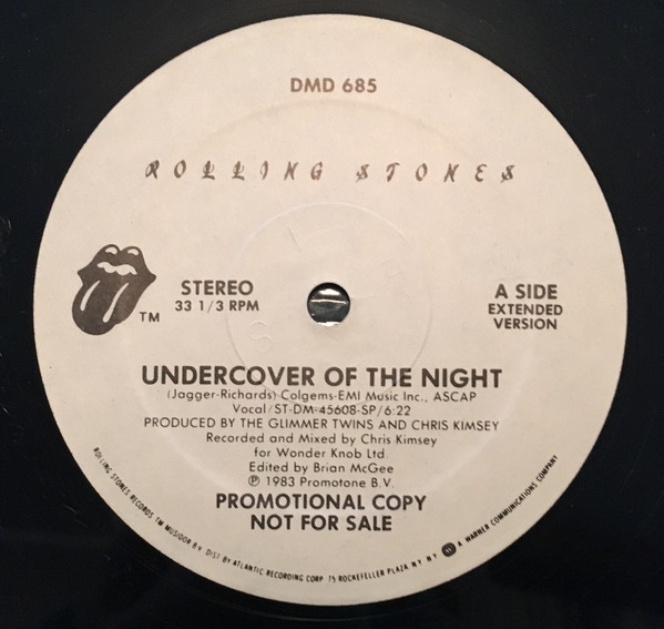 Accords et paroles Undercover Of The Night The Rolling Stones