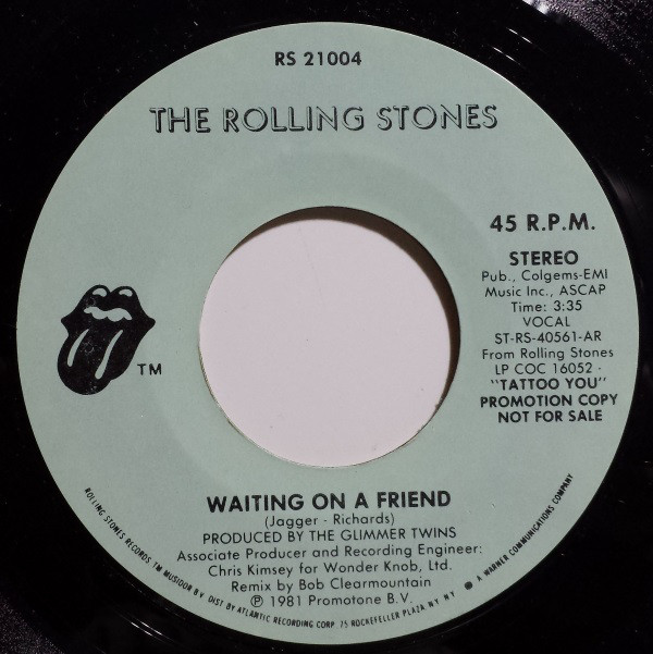 Accords et paroles Waiting On A Friend The Rolling Stones