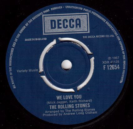 Accords et paroles We Love You The Rolling Stones