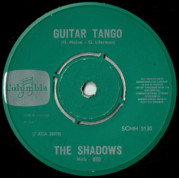 Accords et paroles Guitar Tango The Shadows