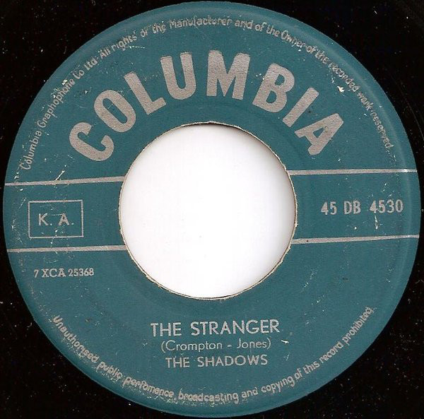 Accords et paroles Stranger The Shadows