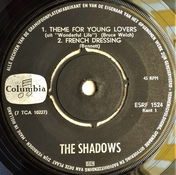 Accords et paroles Theme For Young Lovers The Shadows