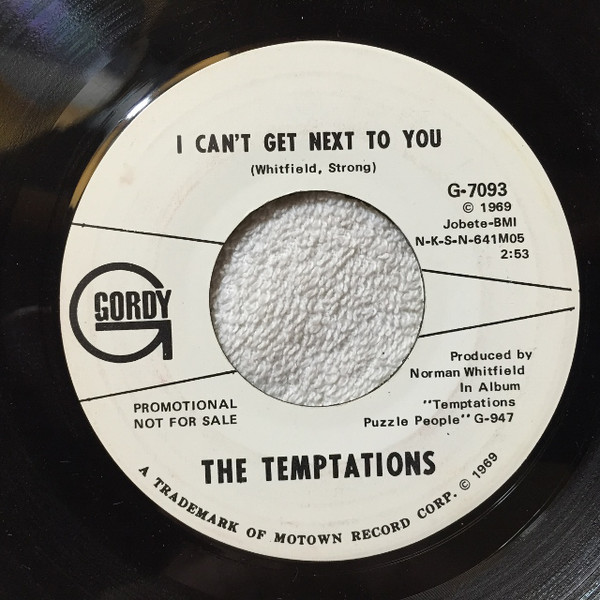 Accords et paroles Cant Get Next To You The Temptations