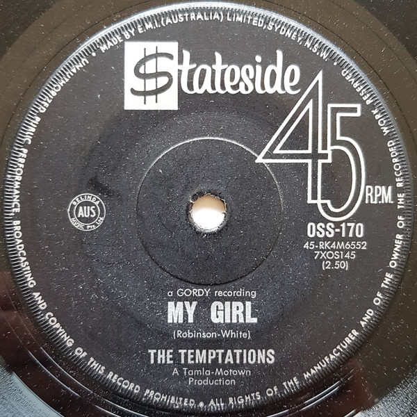 Accords et paroles My Girl The Temptations