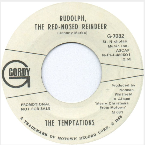 Accords et paroles Rudolph The Red-Nosed Reindeer The Temptations