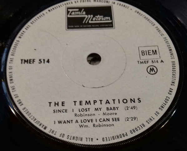Accords et paroles Since I Lost My Baby The Temptations