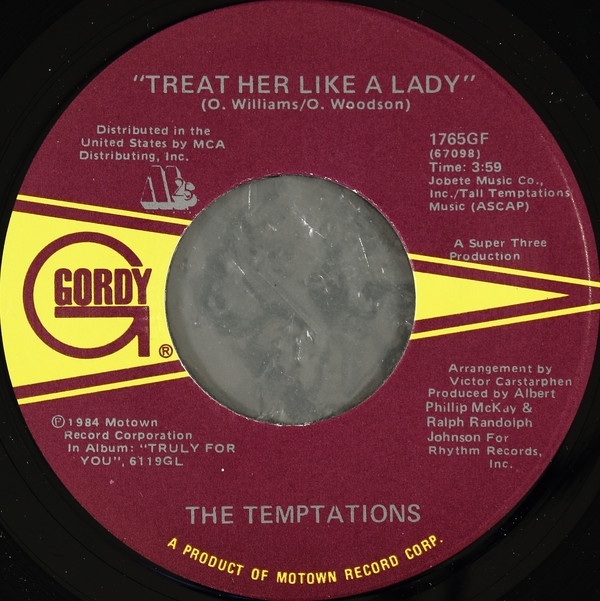 Accords et paroles Treat Her Like A Lady The Temptations