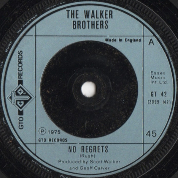 Accords et paroles No Regrets The Walker Brothers