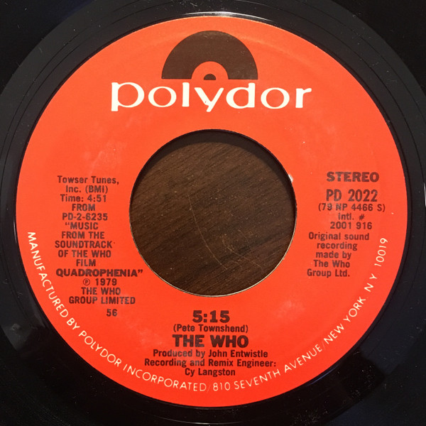 Accords et paroles 5 15 The Who