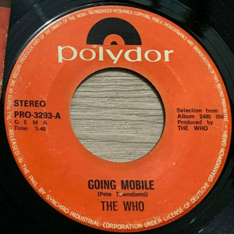 Accords et paroles Going Mobile The Who