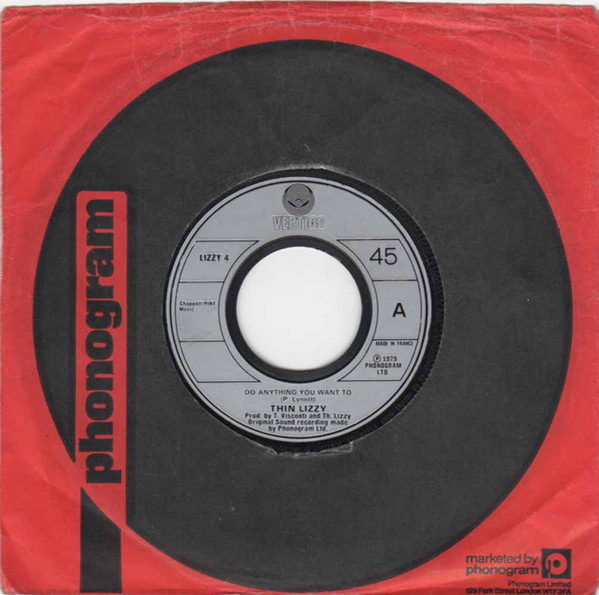 Accords et paroles Do Anything You Want To Thin Lizzy
