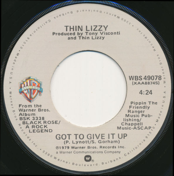Accords et paroles Got To Give It Up Thin Lizzy