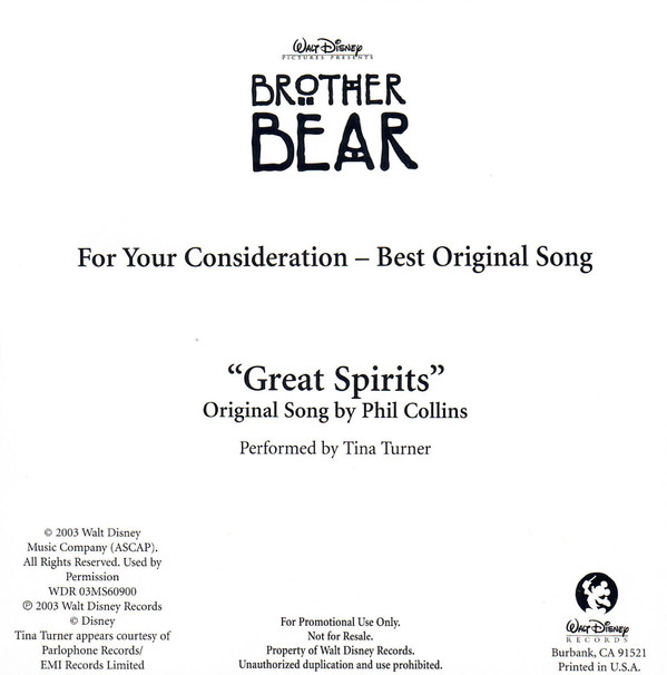 Accords et paroles Great Spirits Tina Turner