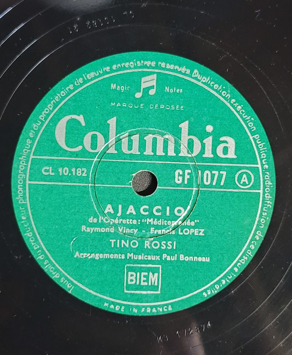 Accords et paroles Vierge Marie Tino Rossi