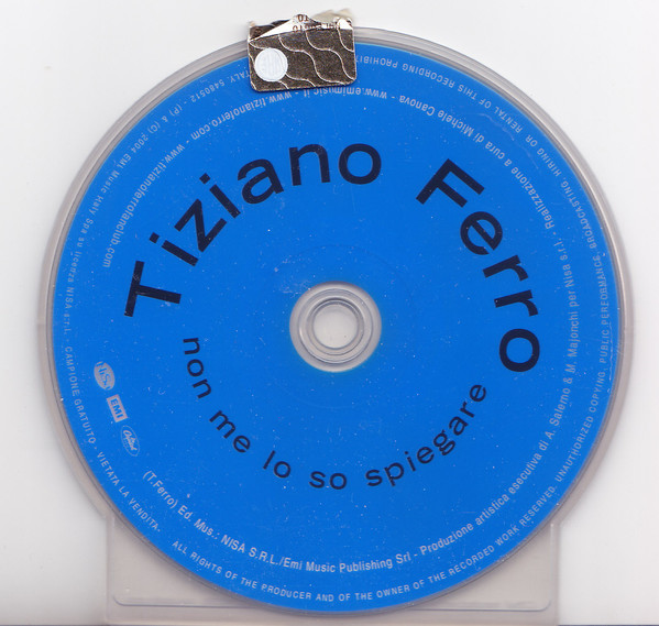 Accords et paroles Non Me Lo So Spiegare Tiziano Ferro