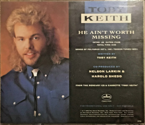 Accords et paroles He Ain't Worth Missing Toby Keith