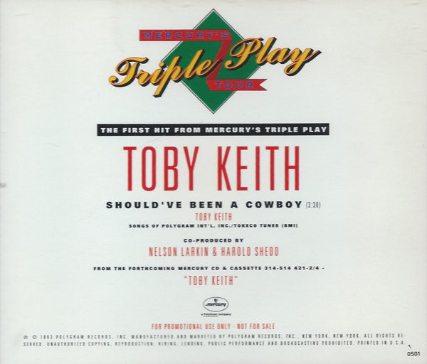 Accords et paroles Shouldve Been A Cowboy Toby Keith