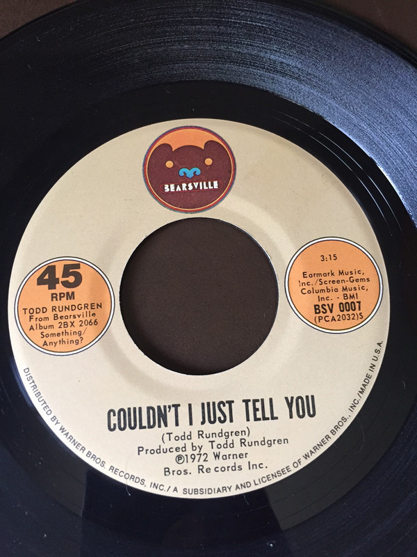 Accords et paroles Couldn't I Just Tell You Todd Rundgren