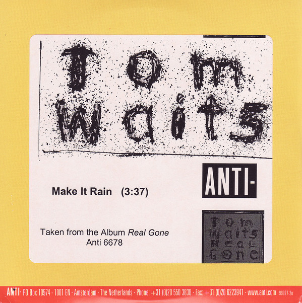 Accords et paroles Make It Rain Tom Waits