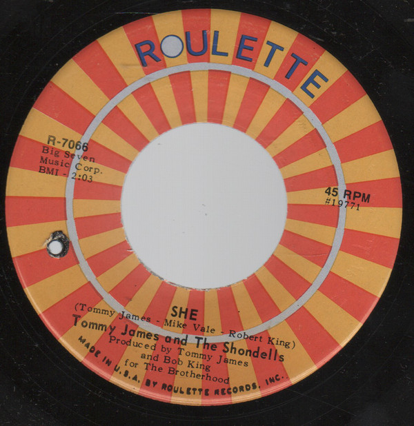 Accords et paroles She Tommy James And The Shondells