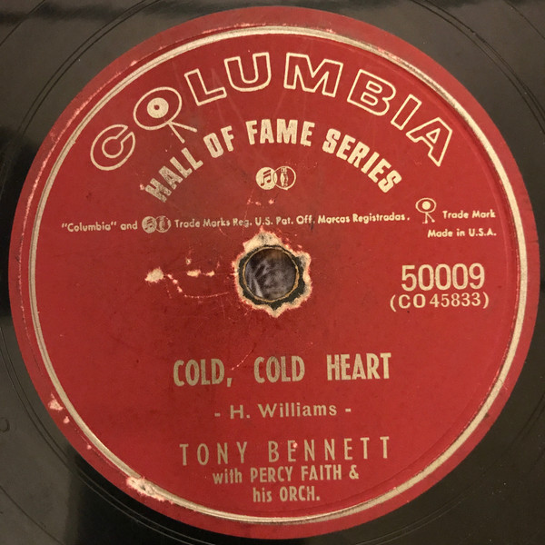 Accords et paroles Cold, Cold Heart Tony Bennett