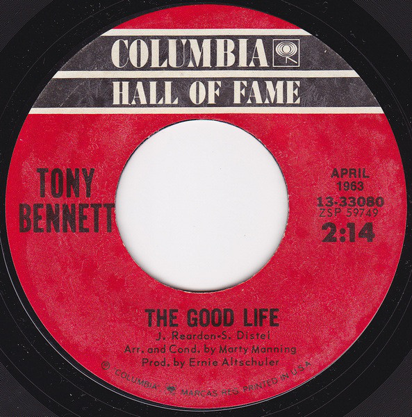 Accords et paroles The Good Life Tony Bennett